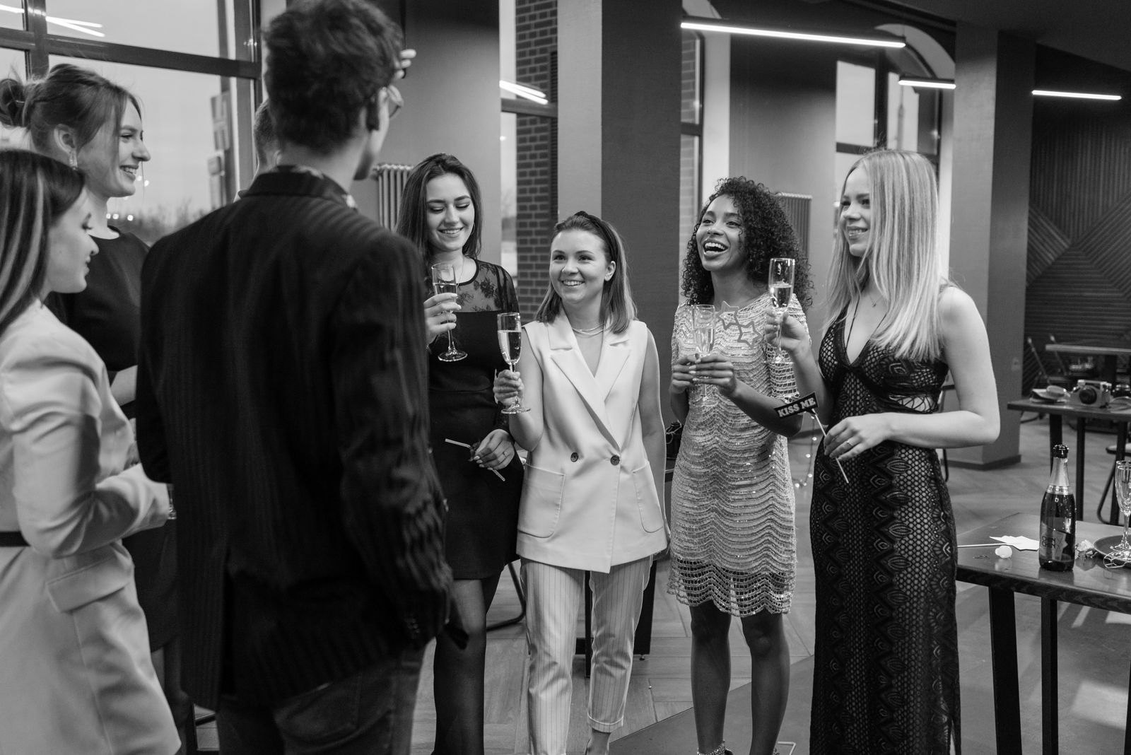 Guests mingling at an elegant corporate reception