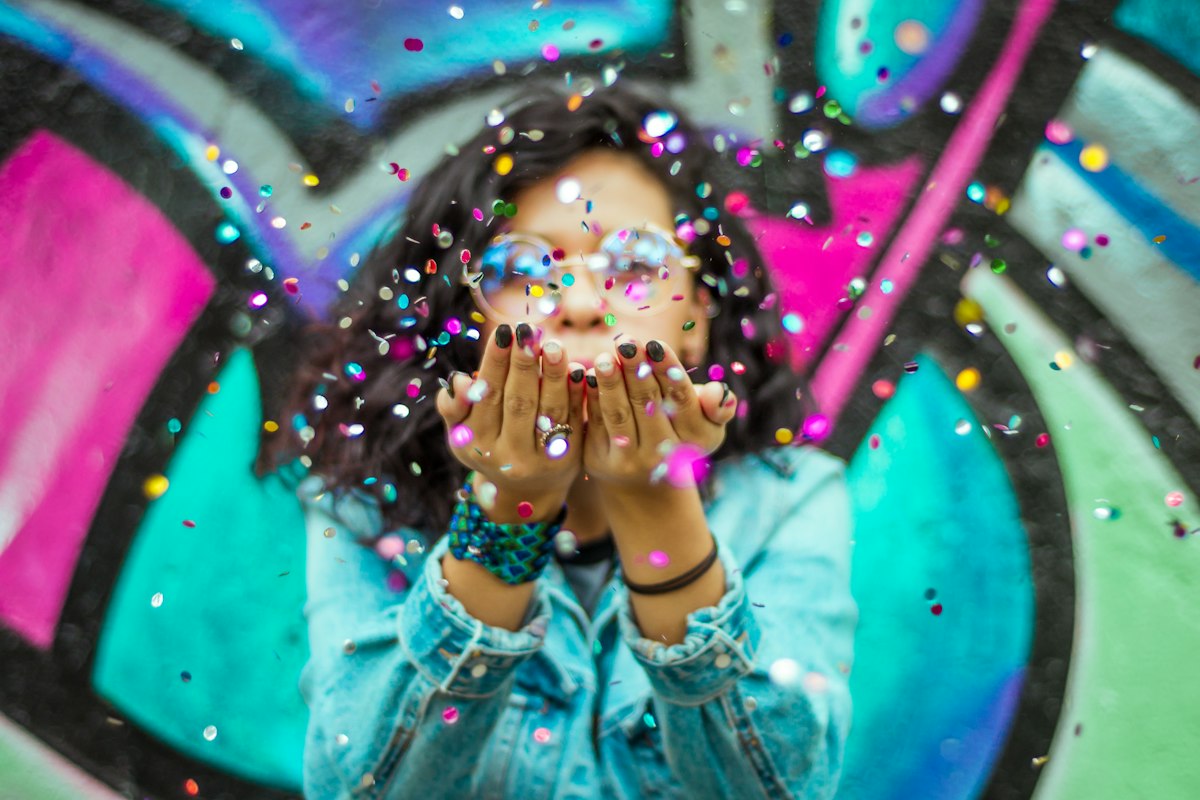 Confetti moment