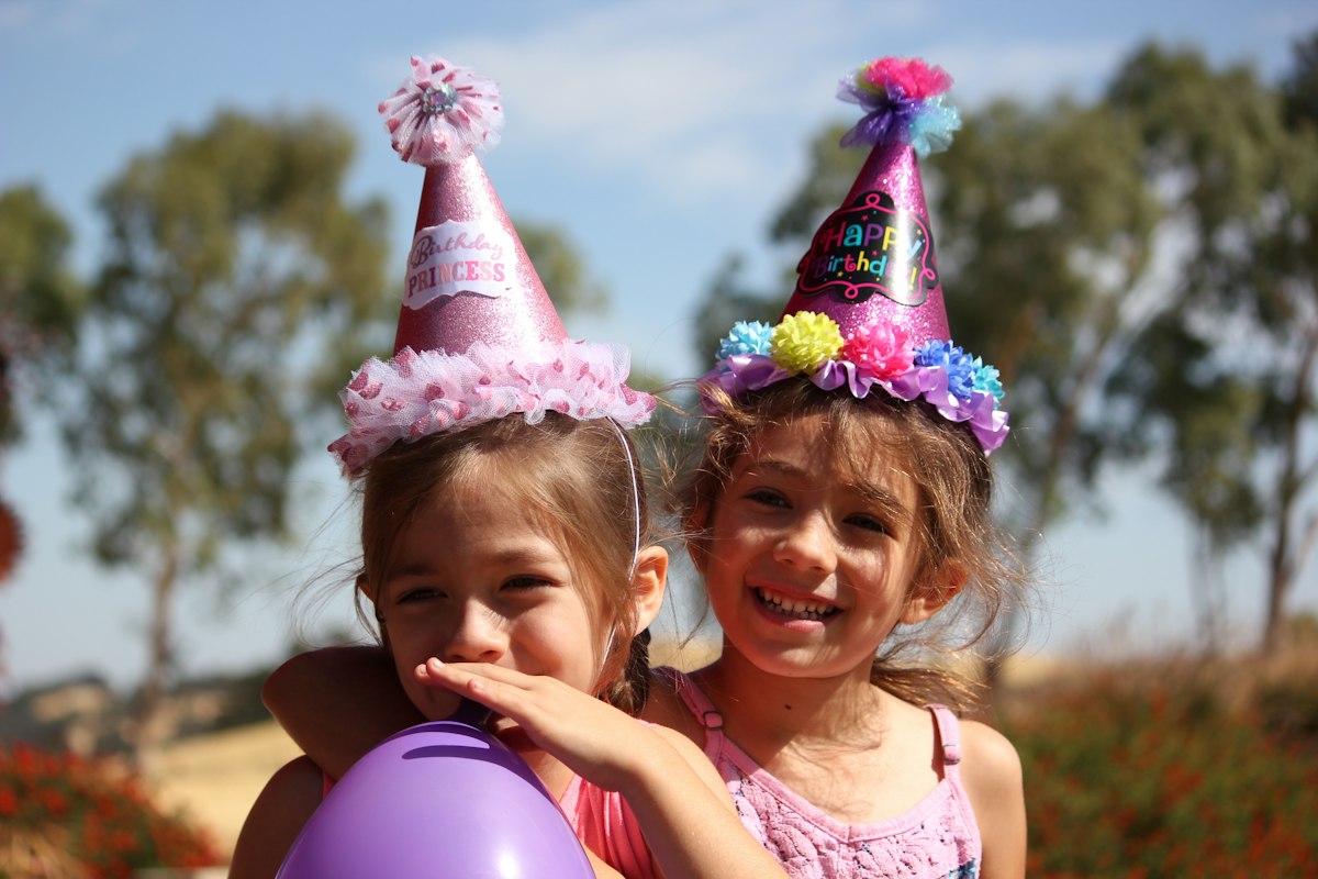 Party hats on
