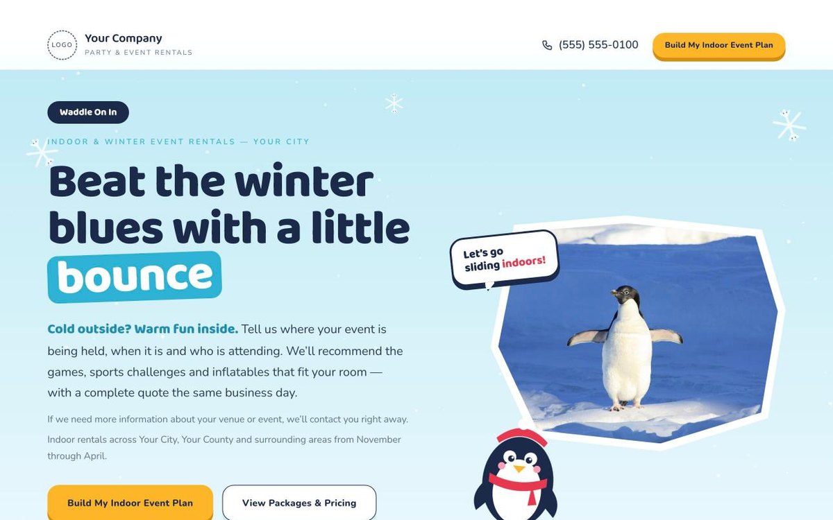 Penguin Party Winter