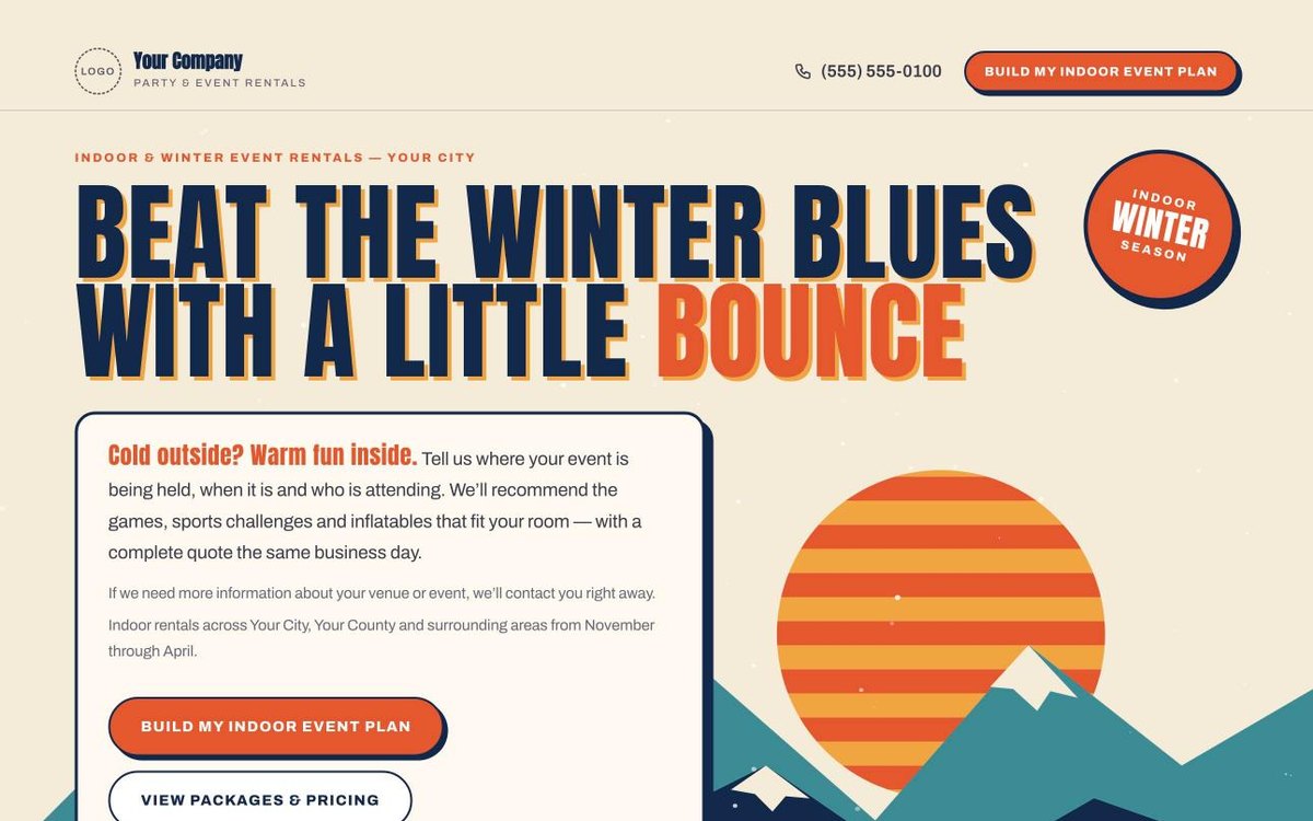 Ski Lodge Poster
