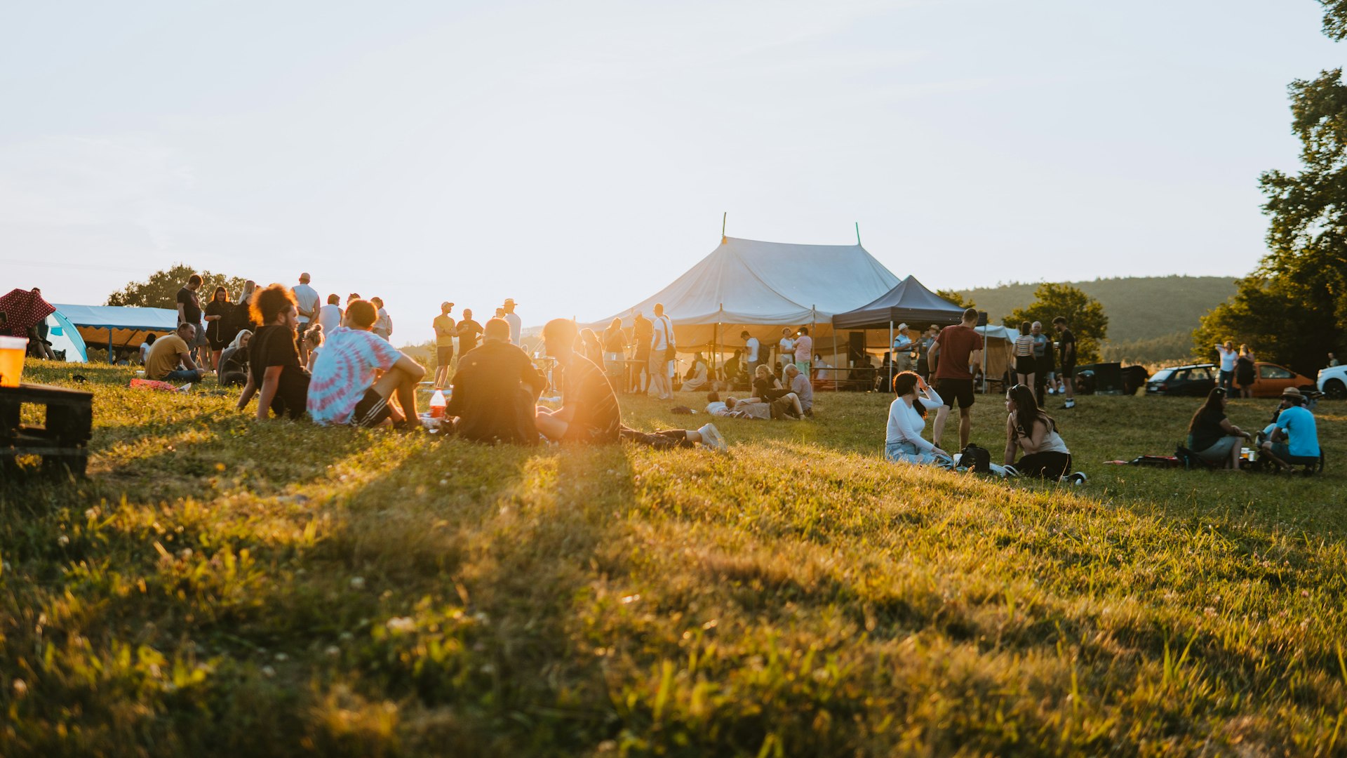 Doors open at golden hour