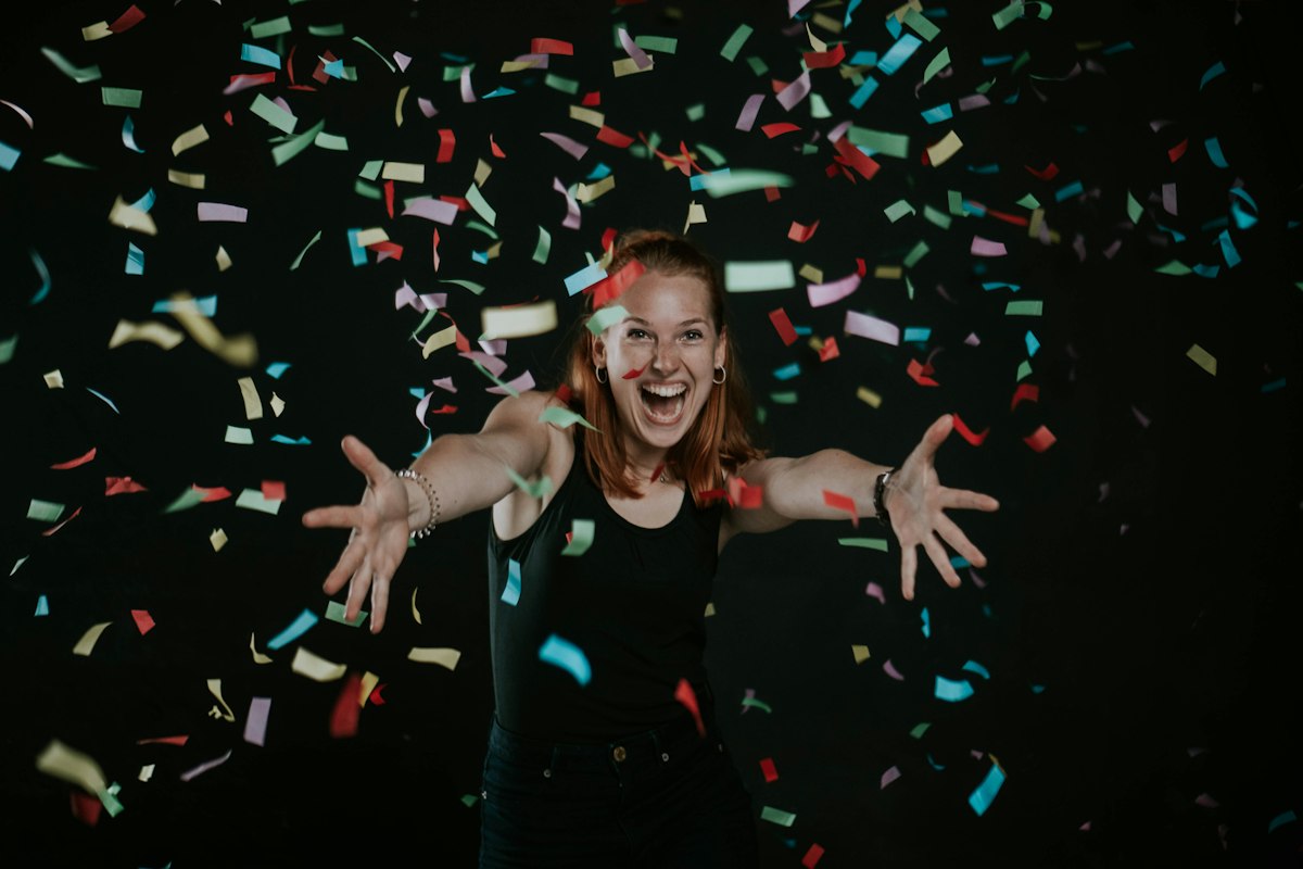 Confetti cannon o’clock